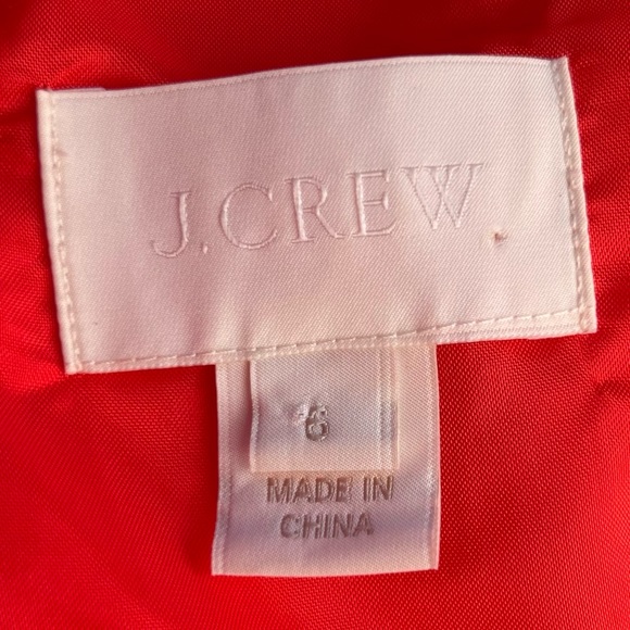 J. Crew red cap sleeve fit and flare dress | size 6 - Picture 8 of 13